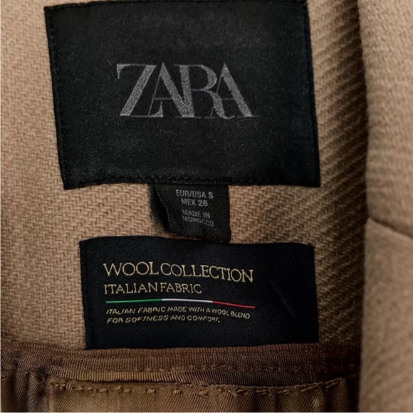 ZARA WOOL BLEND BELTED COAT - Picture 12 of 13